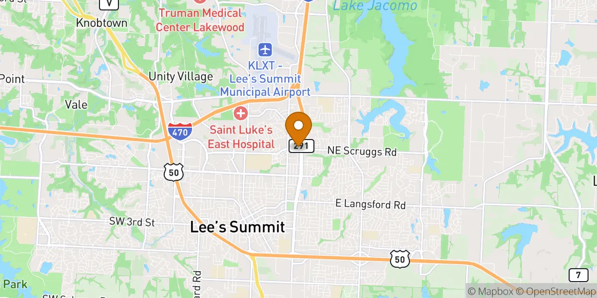 neighborhood map in Lee's Summit, MO